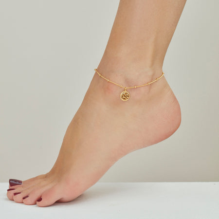 Sun Anklet Silver